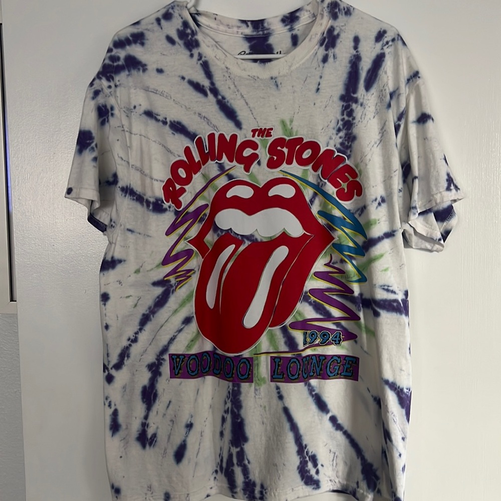 Rolling Stones tie dye tee